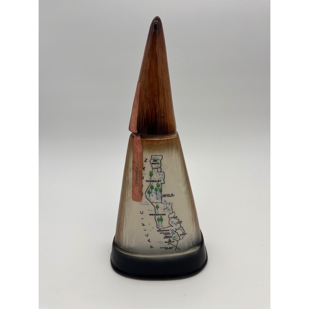 Vintage Jim Beam Redwood Empire California Decanter Ceramic Whiskey Bottle 1960s - Picture 6 of 13